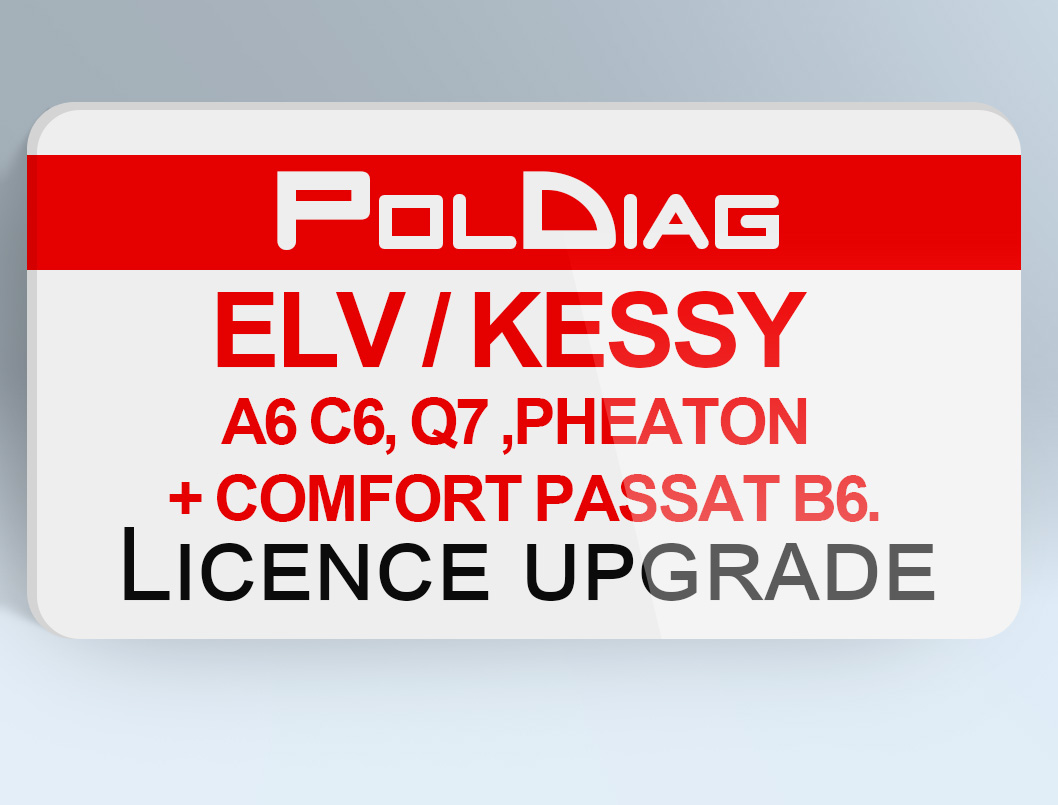 ELV / Kessy A6 C6, Q7 , + Comfort Passat B6 License