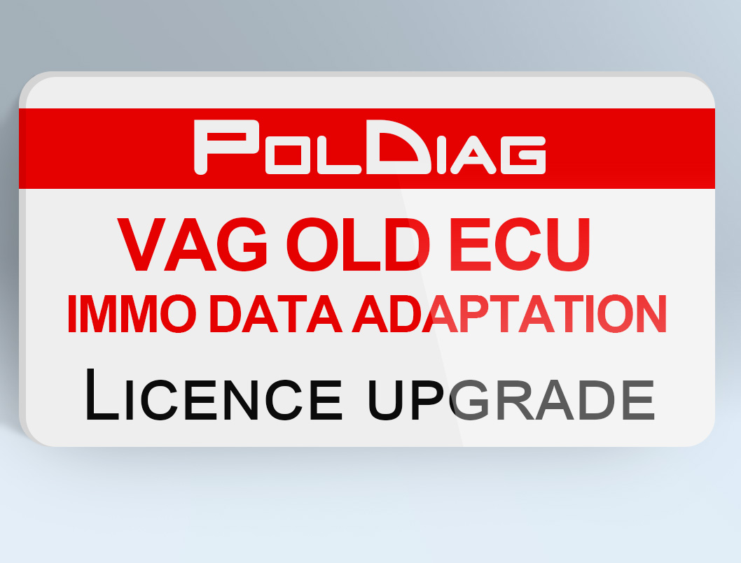 VAG OLD ECU IMMO DATA Adaptation License