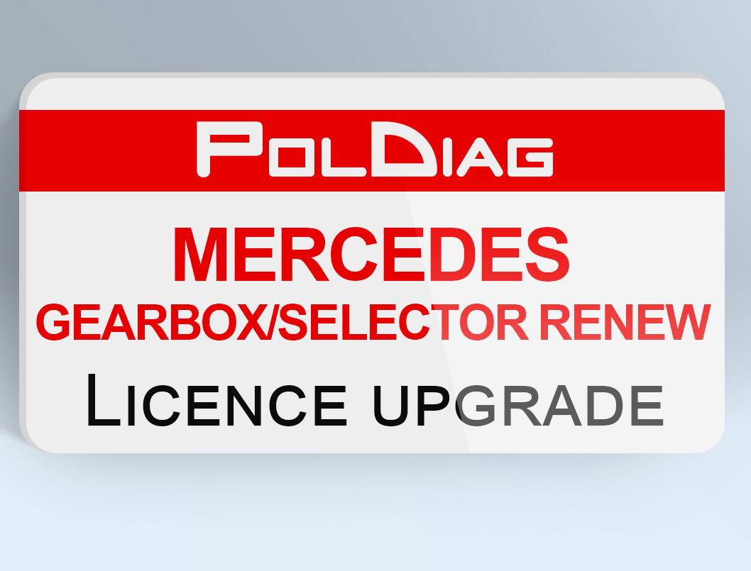 MERCEDES GEARBOX / SELECTORS UNLOCK License